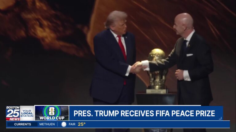 President Donald Trump awarded first-ever FIFA Peace Prize at World Cup draw